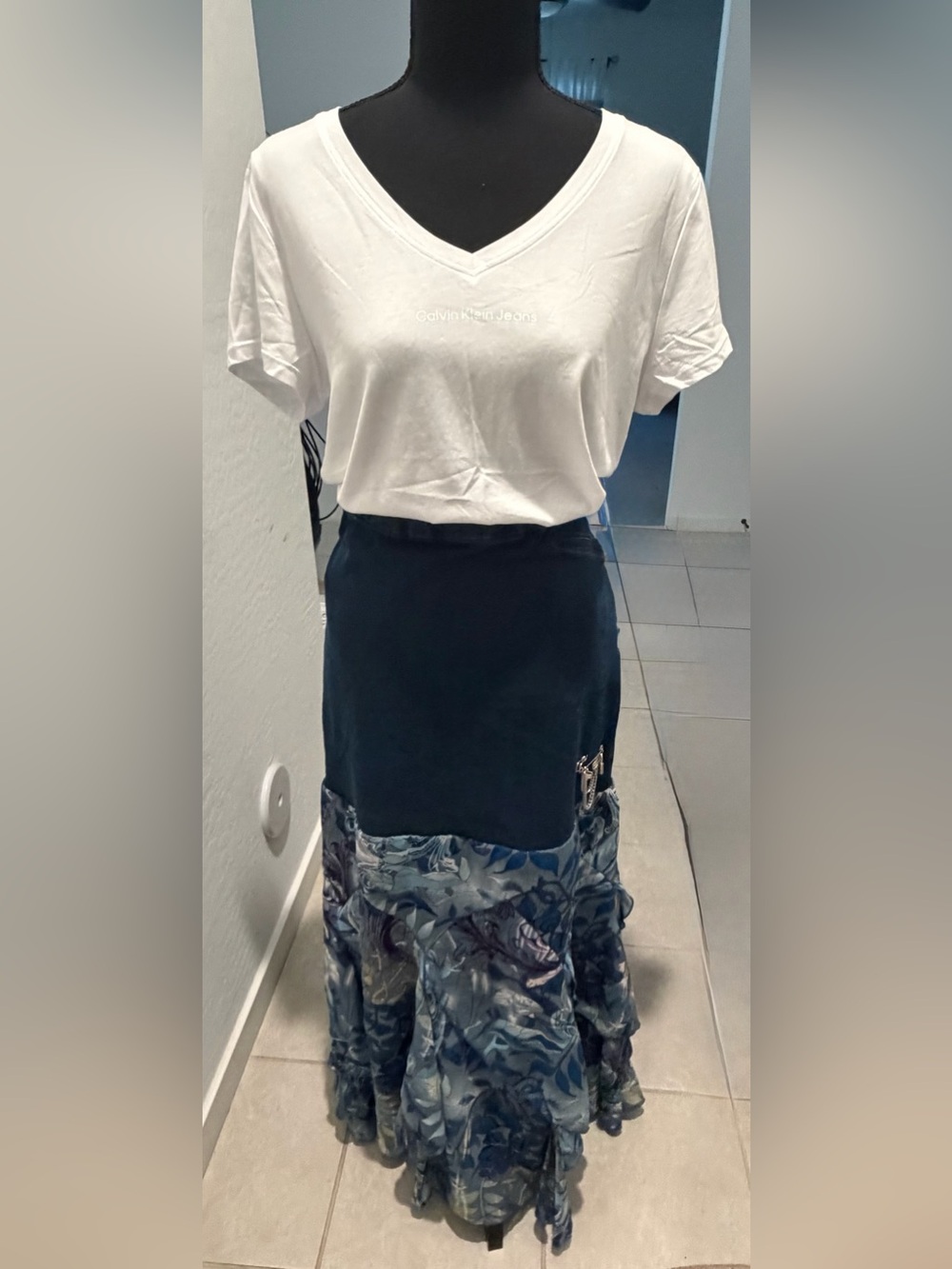 Upcycled Craft & Barrow Denim Skirt Size 18